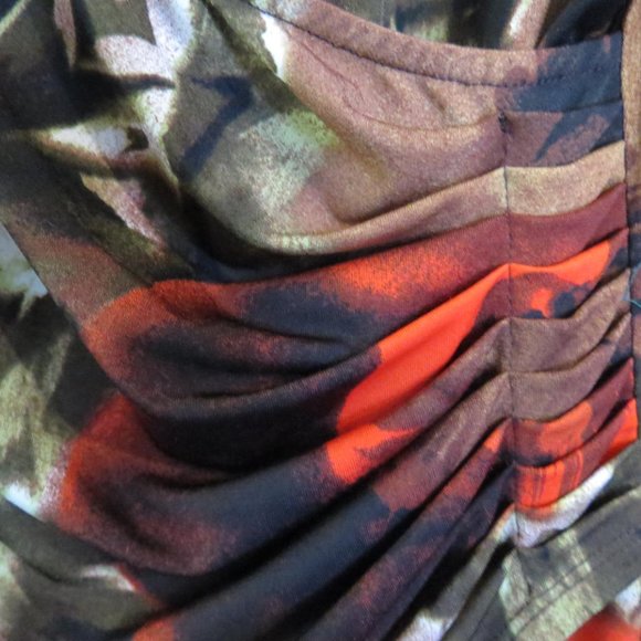 LEONA - BY LEONA EDMINSTON - faux wrap style dress - size 14 - Picture 3 of 7